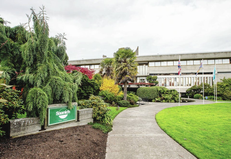 Saanich Municipal Hall. DARREN STONE, TIMES COLONIST