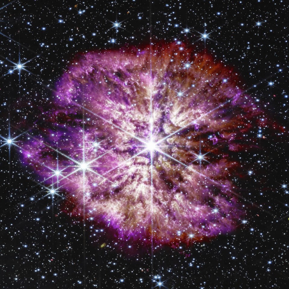An image captured by the James Webb Space Telescope in June 2022. Quite recently, the James Webb telescope has picked up energetic emanations, some otherwise inexplicable signature, that suggest the presence of one or more parallel universes, setting off Big Bangs as they collide or rub up against each other, writes Gene Miller. NASA, ESA, CSA, STScI, WEBB ERO PRODUCTION TEAM VIA AP