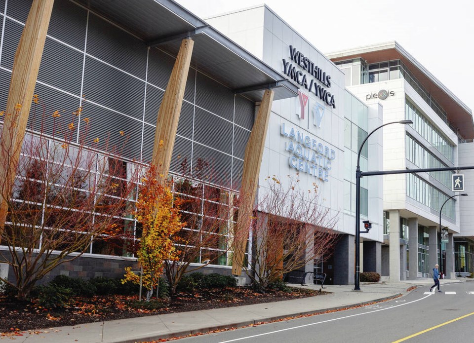 The Westhills YMCA/YWCA Langford Aquatic Centre. DARREN STONE, TIMES COLONIST
