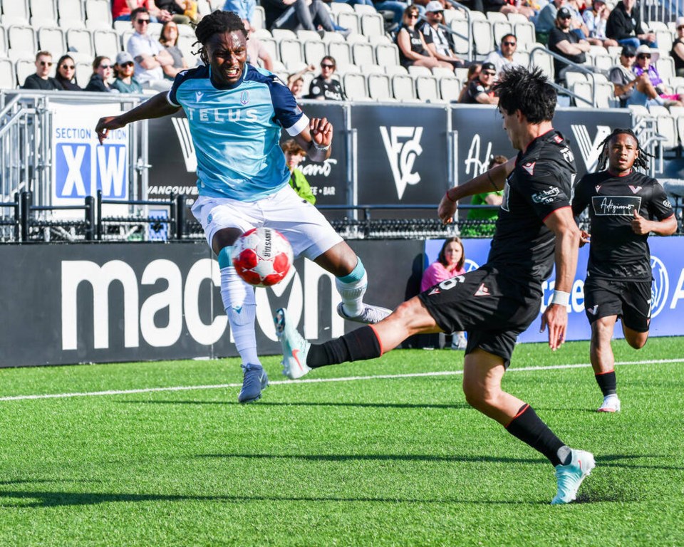 Pacific FC and Vancouver FC battle again on Friday night at Starlight Stadium.  TAV MORRISON PHOTO