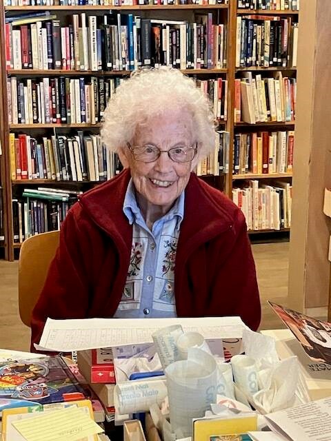 At 100, Joyce Wilby is still chief librarian in Alert Bay. WENDY WHITE 