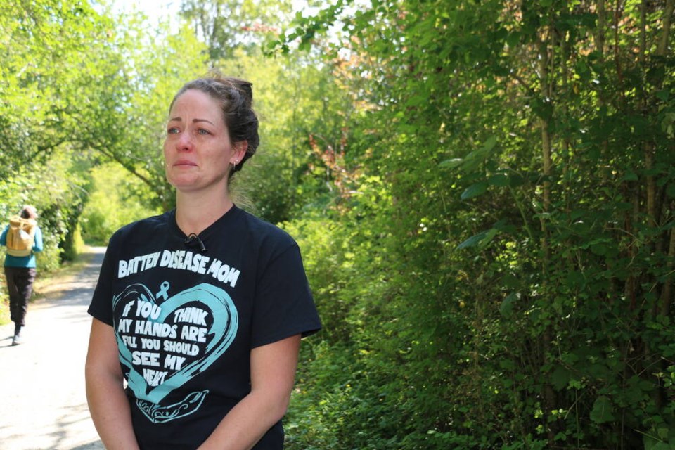 Jori Fales, mother of Charleigh Pollock. TIMES COLONIST 