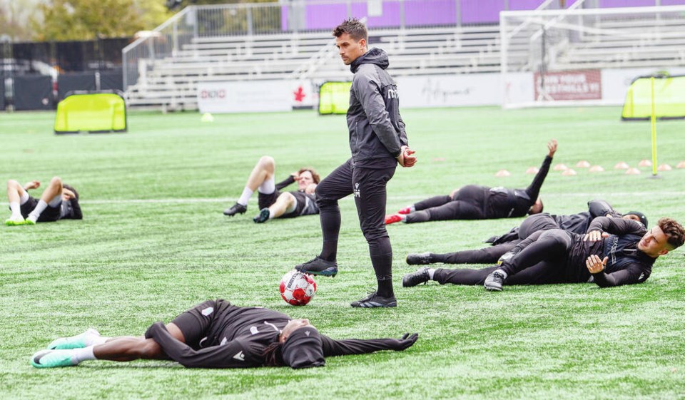 Head coach James Merriman and Pacific FC are in Calgary on Saturday to take on Cavalry FC. DARREN STONE, TIMES COLONIST
