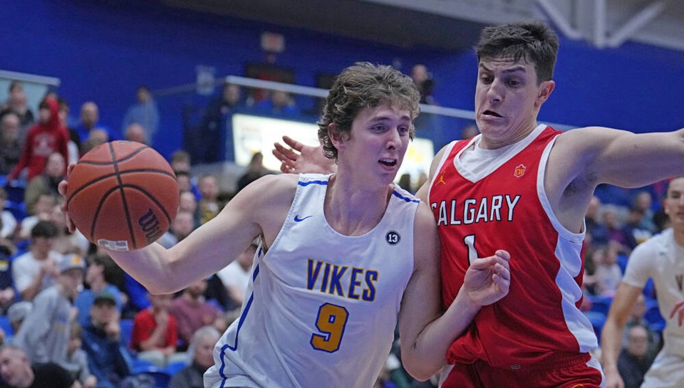 Griffen Arnatt and the Vikes begin their season on Oct. 24. (ADRIAN LAM, TIMES COLONIST)