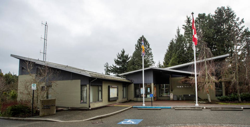 View Royal Municipal Hall. Council meetings usually attract only a handful of in-person and online attendees, says the mayor. DARREN STONE, TIMES COLONIST