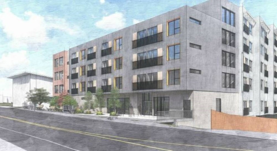 Artist’s rendering of the new project, which is expected to have 15 studio units, 75 one-bedroom suites and five two-bedroom suites. VIA LUTHER COURT SOCIETY