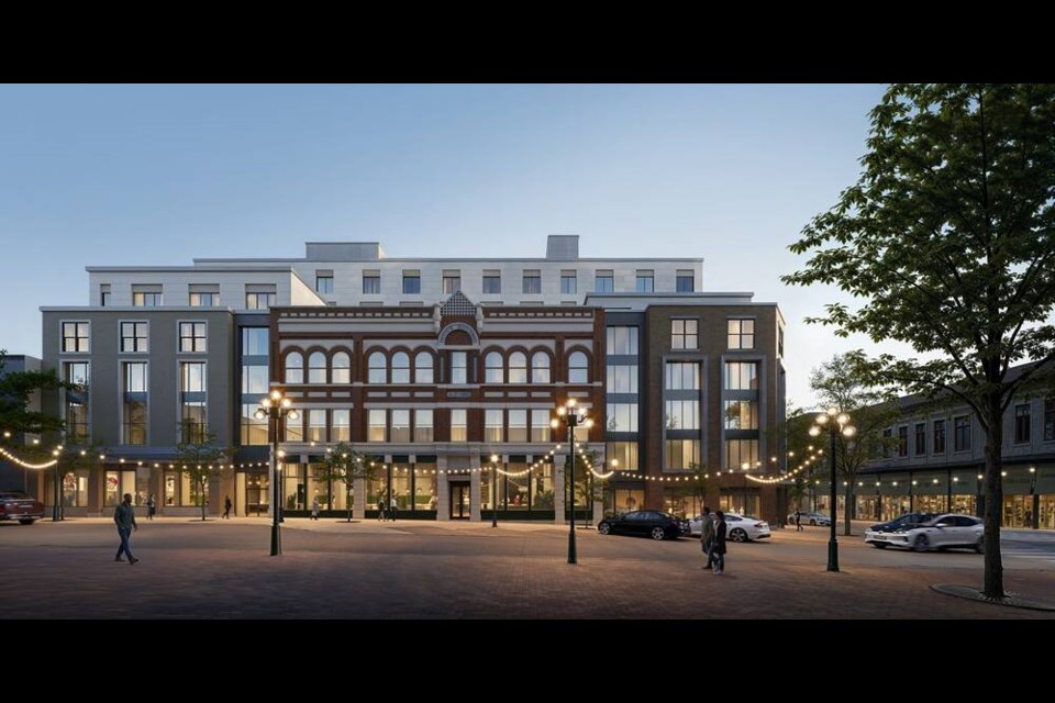 Artist’s rendering of the new Hyatt-flagged hotel being built on Broad Street at Johnson Street downtown. The 167-room hotel is expected to be completed in 2028. CHARD DEVELOPMENTS 