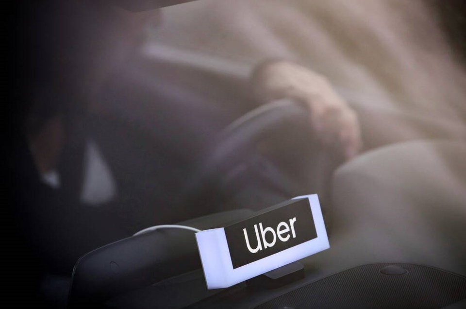 An Uber driver at work in Vancouver. DARRYL DYCK, THE CANADIAN PRESS