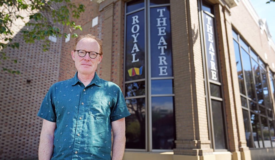 Victoria Symphony CEO Matthew White outside the Royal Theatre: “This new direction gives us a real chance to stabilize the system and plan for the future.” ADRIAN LAM, TIMES COLONIST