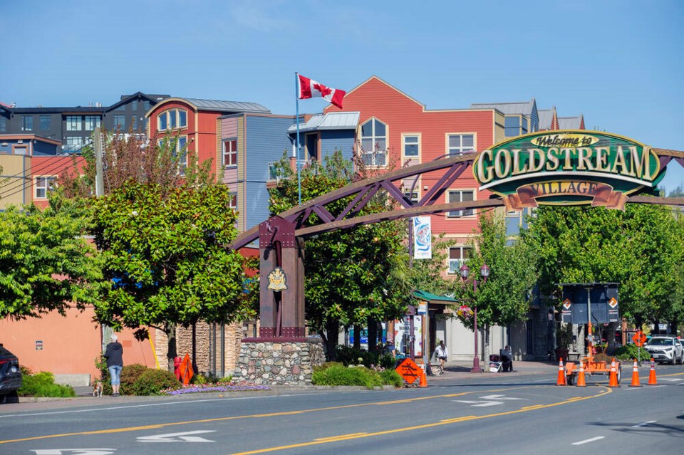 Goldstream Avenue in Langford. With a population of about 58,000, the city is considered the fastest-growing community in the province and the third-fastest in Canada. DARREN STONE, TIMES COLONIST