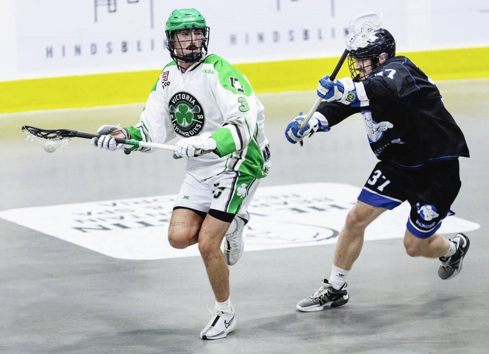 Marshal King tries and the Shamrocks host the Timbermen on Wednesday night. (DARREN STONE, TIMES COLONIST)