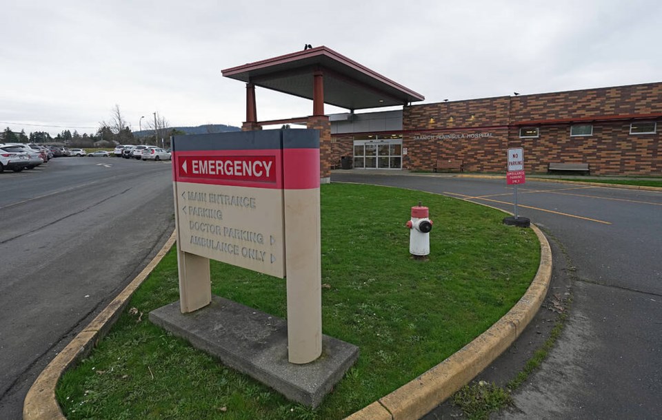 The next sites that were due to move to the fully computerized IHealth system included Saanich Peninsula Hospital. ADRIAN LAM, TIMES COLONIST