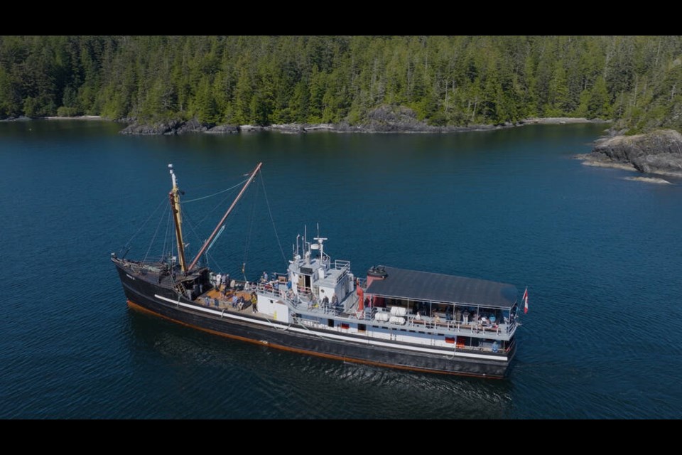Uchuck III typically leaves home port in Gold River with about 70 tons of cargo and makes between eight and 12 stops, depending on the route, including the communities of Tahsis, Esperanza and Kyuquot. VIA GET WEST ADVENTURE CRUISES 