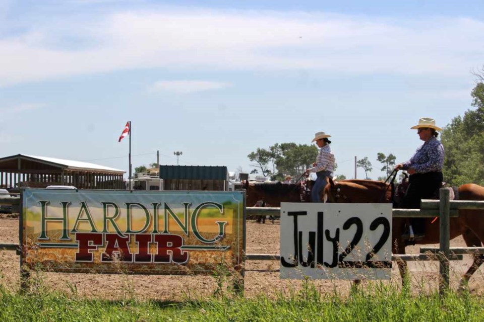 Welcome to Harding Fair -  this is the first you see of this big little fair that's at the end of the milk run weekday fairs. Light horse competitors always enjoy this showring.