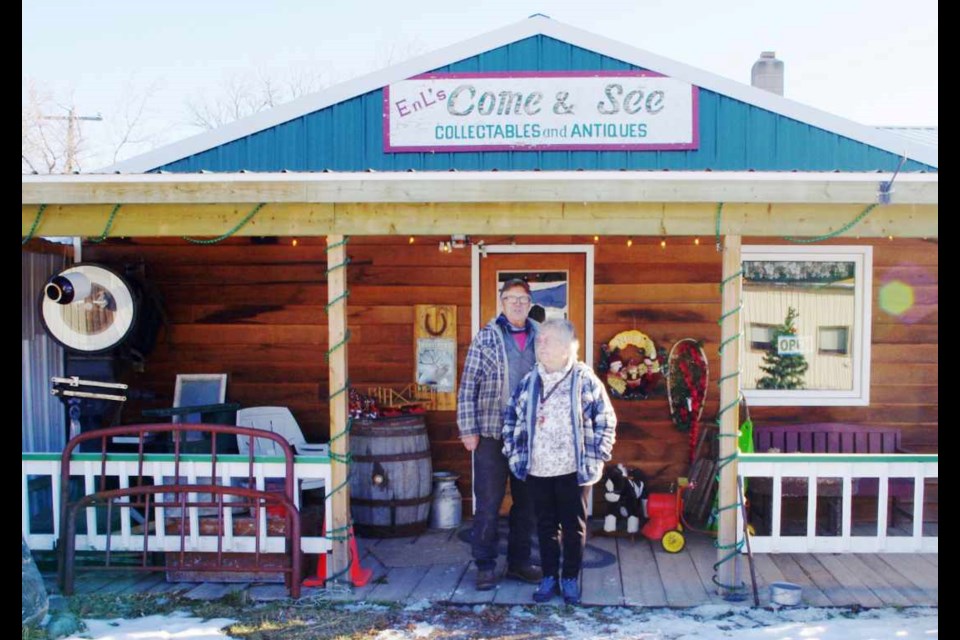 E n L in Oak Lake is quaint on the outside and holds treasures within for the antique shopper.
