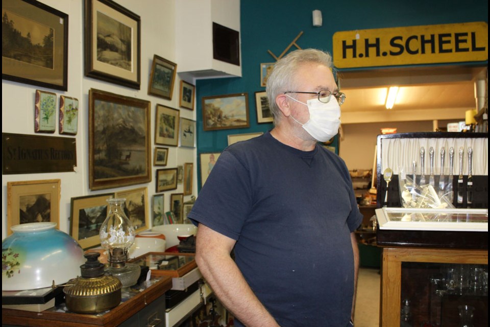 Barry Flett owner of Fedora Antiques and Collectibles.
