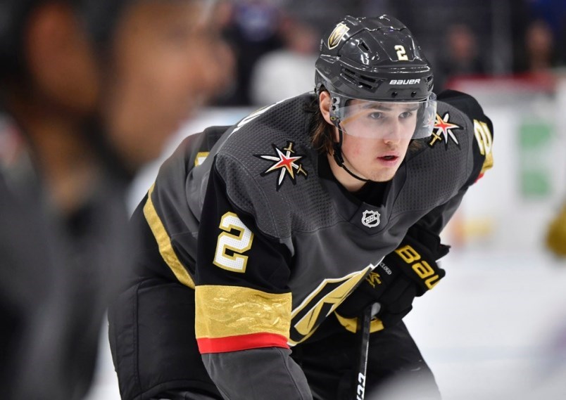 Whitecloud with the Las Vegas Golden Knights.