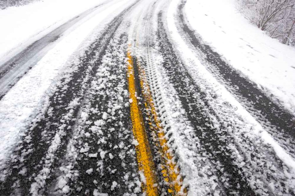 ROAD WITH SNOW