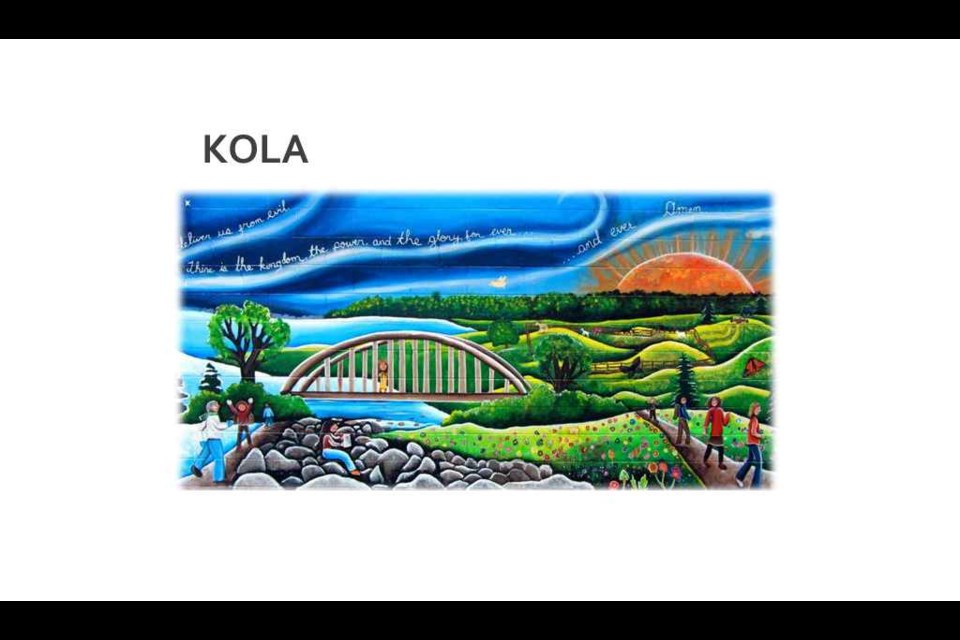 Mural depicts the Kola Community's character and values.