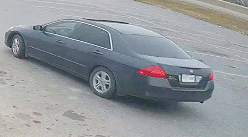 Major Crimes Service believes this Honda was connected with the death of Giesbrecht.