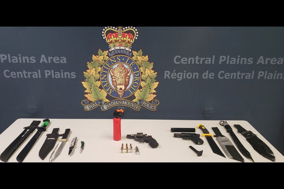 Weapons seized from Portage youth