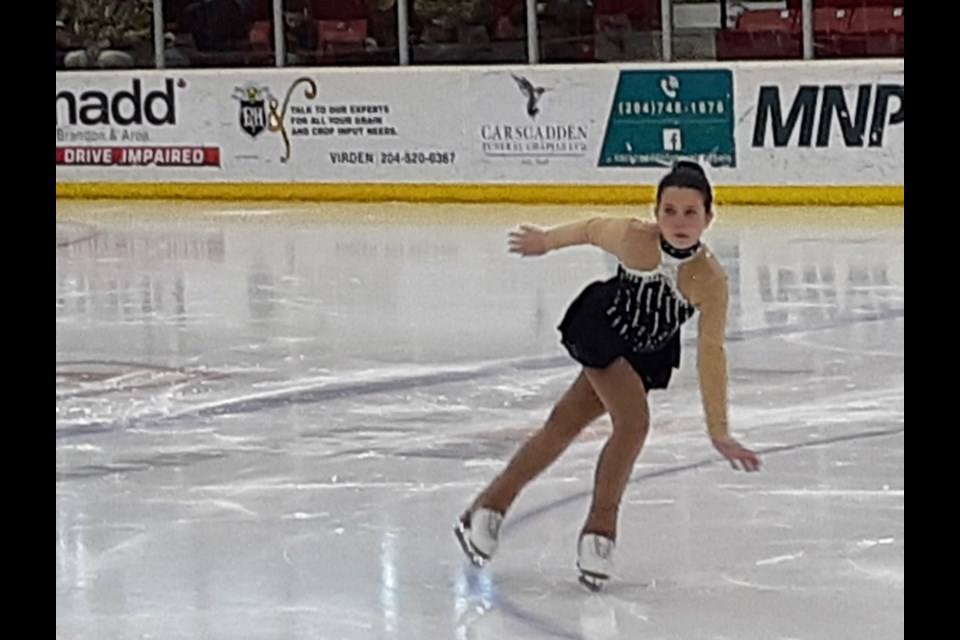 Sadie Guenther of the Waskada Figure Skating Club in the Star 2 Free Program