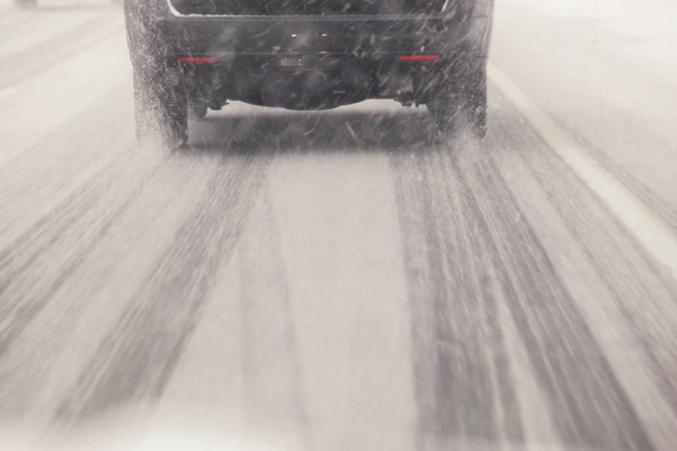 Icy roads are said to be a factor in a Sunday morning crash on Highwy 63 involving a vehicle carrying dangerous goods.     File image