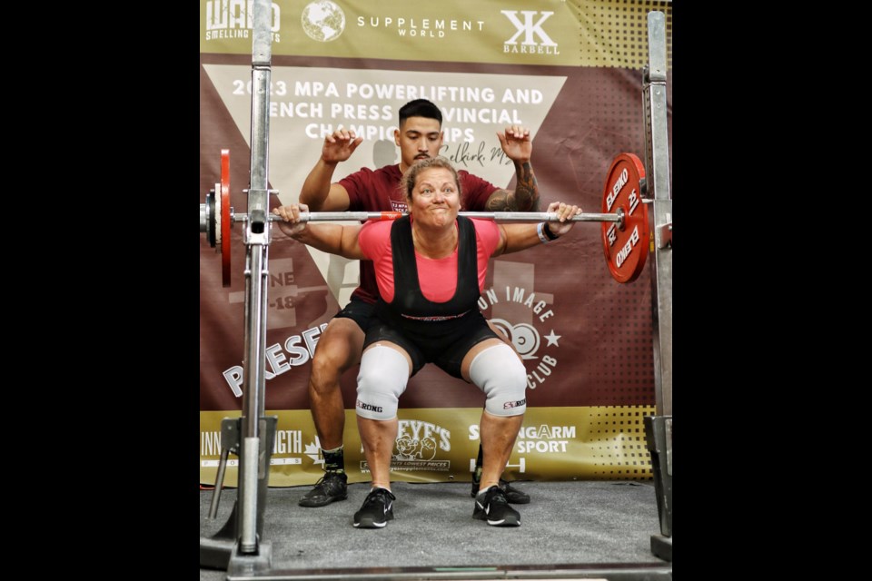 Brenda Hunter in the 2023 MPA powerlifting event. PHOTO/KEZIAH LAUREA