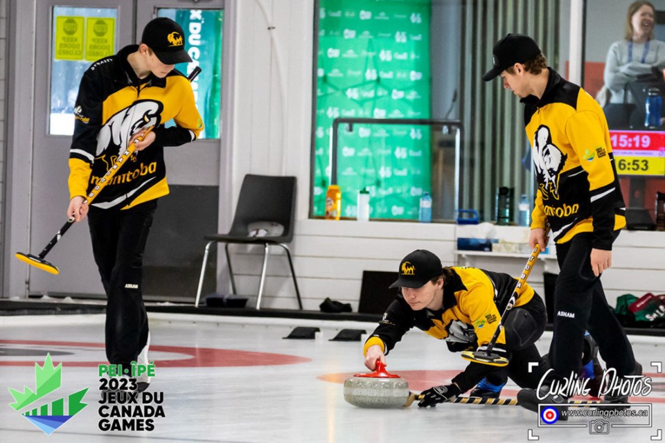 Jace Freeman team curling at Canada Winter Games in Charlottetown P.E.I.