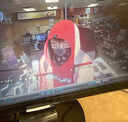 The suspect in a theft at the liquor store.