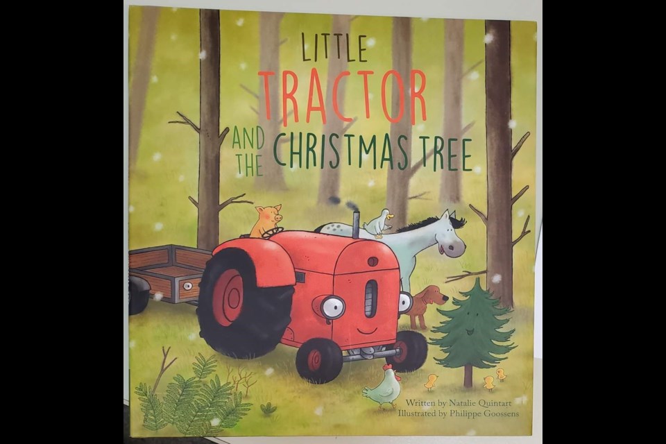 Little tractor and the  Christmas tree