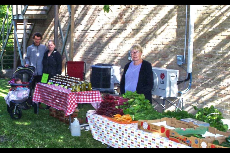  Lorna Milliken has a wide selection of veggies from her garden.