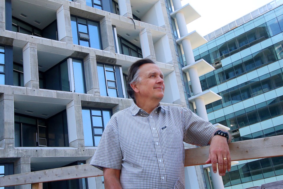 Jon Stovell, president and CEO of Reliance Properties at Burrard Place: new condo market is looking up downtown. | Rob Kruyt 