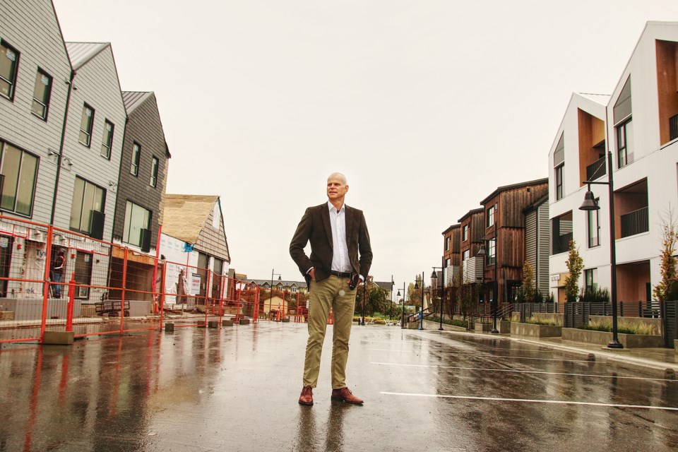 South Delta: Sean Hodgins, president of Century Group, at the massive Southlands mixed-use development, Tsawwassen. | Rob Kruyt photo
