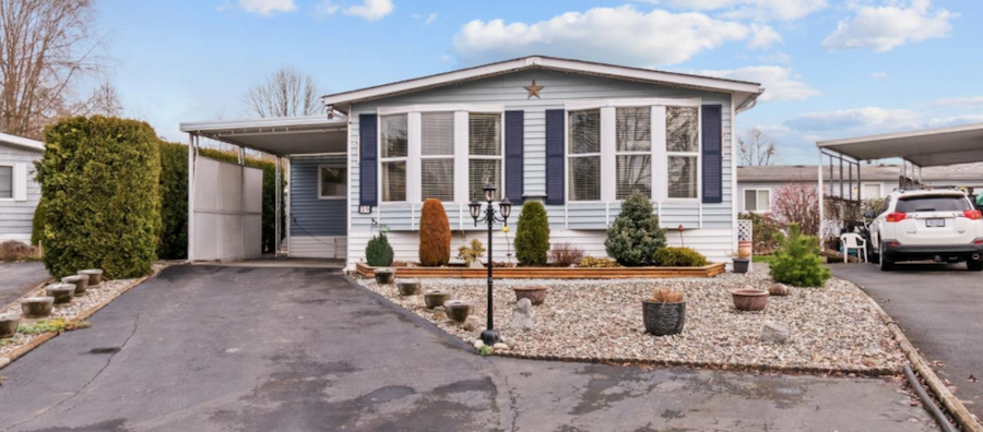 This double-wide manufactured home in Coquitlam, B.C. sold for over asking in March at $520,000 after six days on the market. |Zealty.ca

