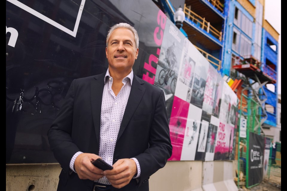 Frank Lonardelli, founder of Arlington Street Investments, plans on 45,000 square feet of commercial and 1,200 new homes along Calgary’s 17th Avenue. | Ewan Nicholson / ewannicholson.ca