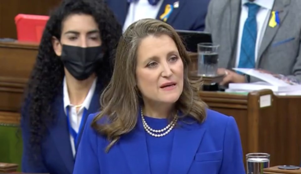 Chrystia Freeland Budget 2022