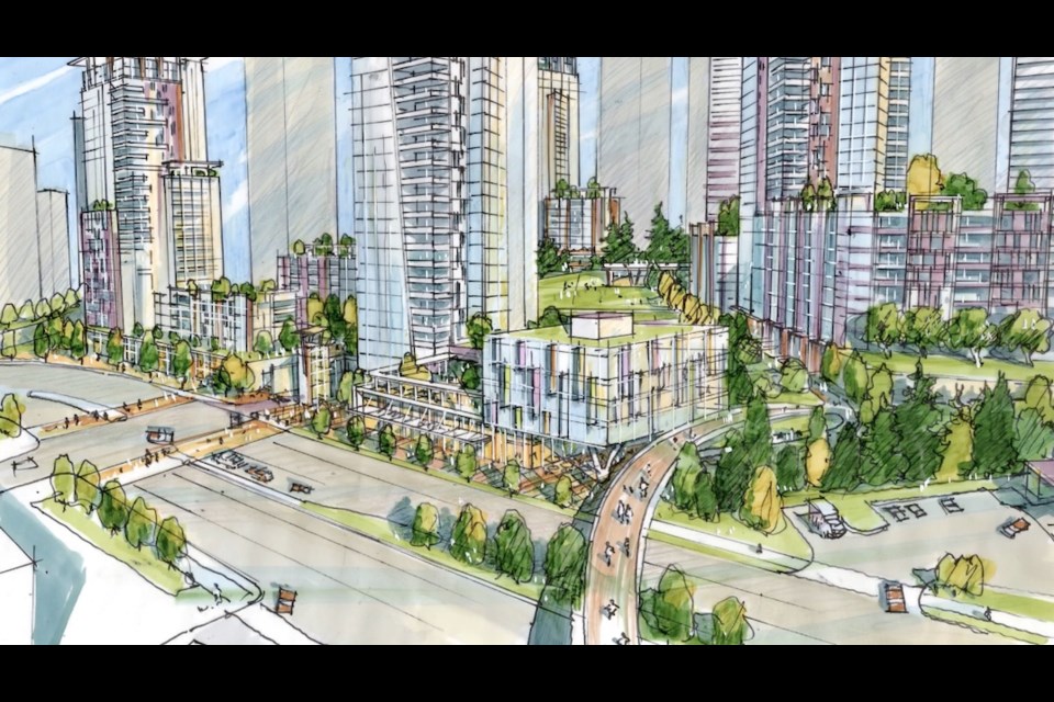 Rendering of Coronation Park development plan in Port Moody, B.C. | Boniface Oleksiuk Politano Architects/Wesgroup Properties