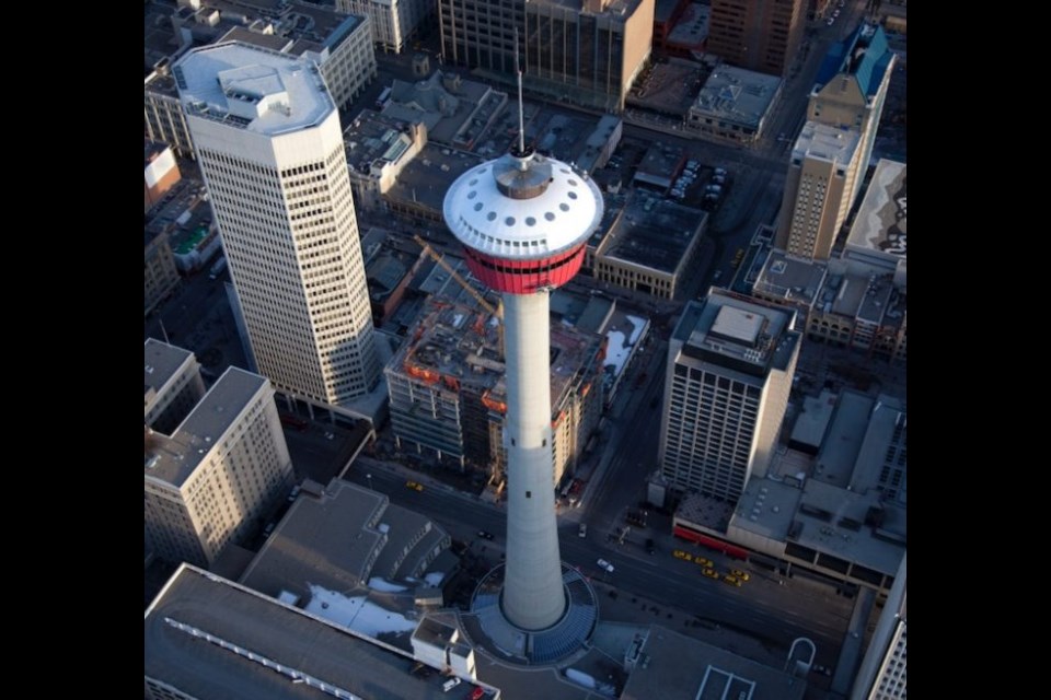 Calgary Tower the test case for vertical farming in vacant commercial space.|  Dan_prat/E+/Getty Images