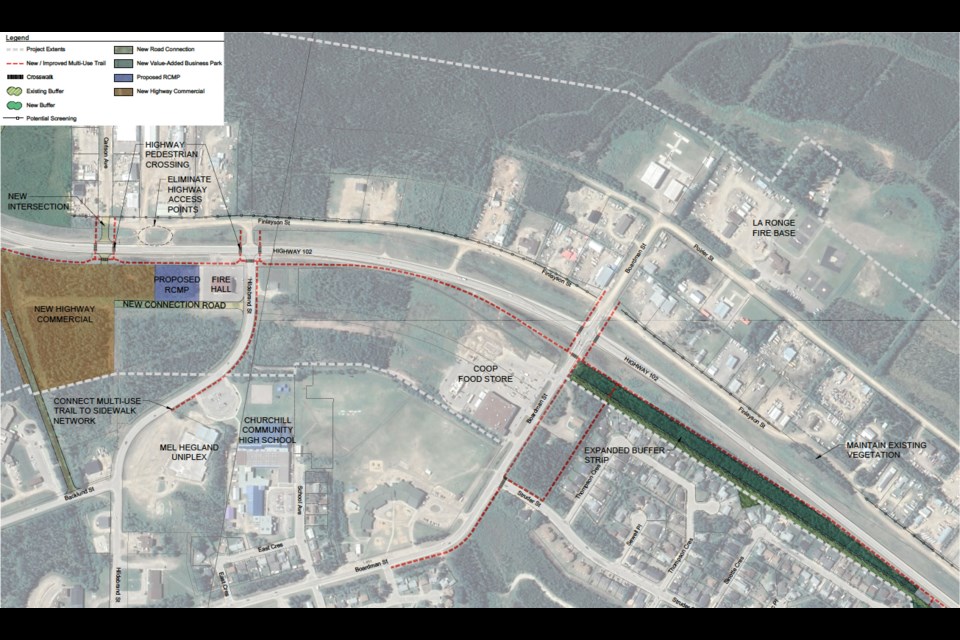 Phase 2 of the Highway 102 Economic Corridor Master Plan is part of a long-term vision for La Ronge.