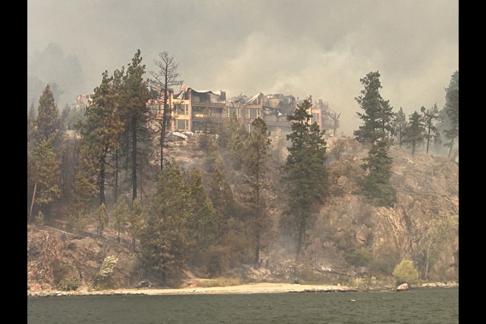 Lake Okanagan Resort north of Kelowna was nearly destroyed by the McDougall Creek wildfire. | Submitted

