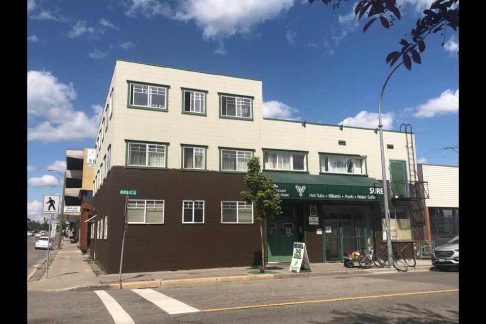 Former Lotus Hostel in Prince George: sold to BC Housing November 1, 2023, for $177,777 per key | Submitted