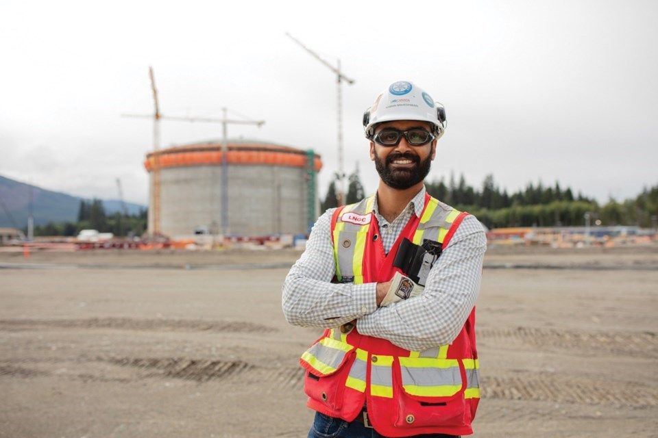 Naman Maheshwari, LNG Canada’s LNG tank project lead.| LNG Canada