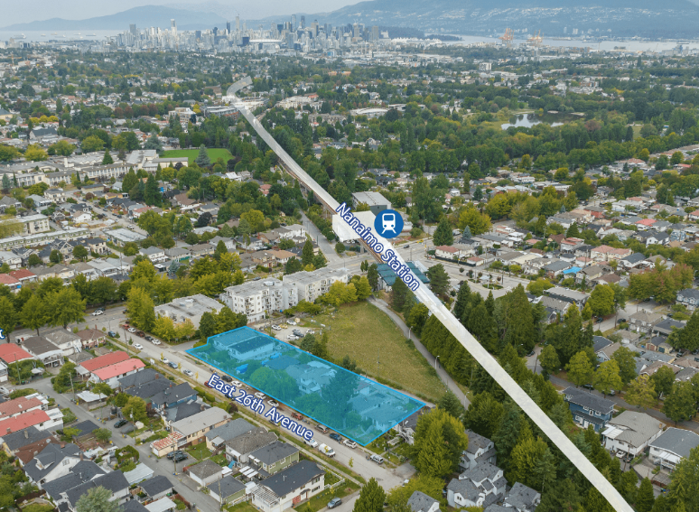 Vancouver nine-lot transit-oriented development site of 0.67 acres is offered under a court-ordered sale for $20 million. | Colliers