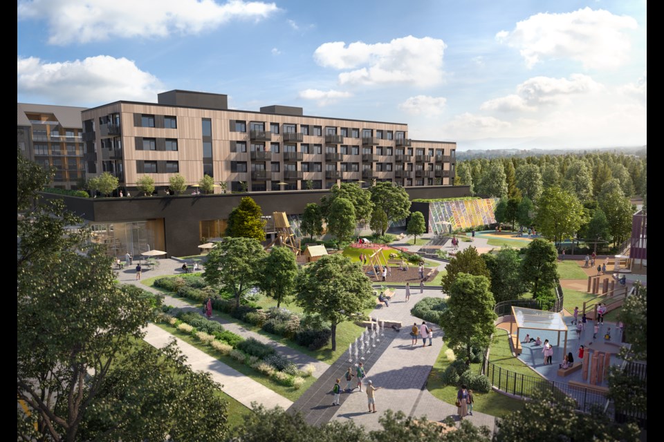 Portwood will include a 19,000 square feet of retail, a child-care facility and more than 2,000 homes. | Edgar Development rendering 