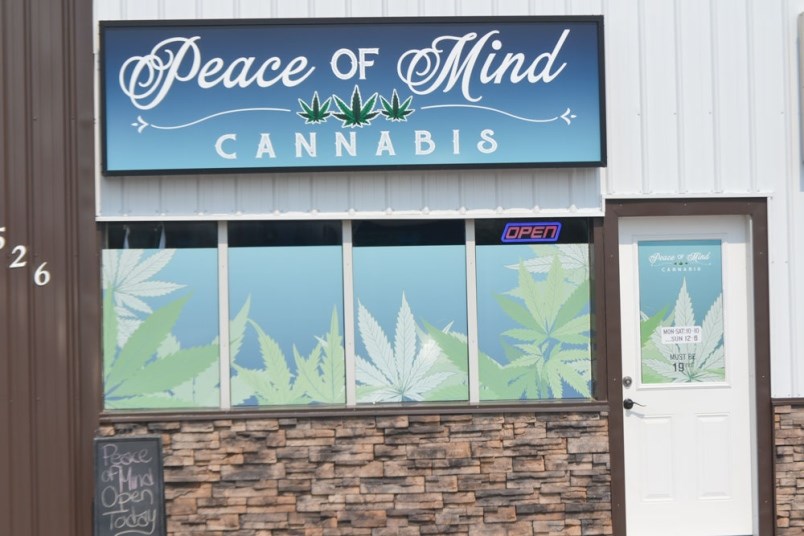 Peace of Mind Cannabis among latest new outlets in Saskatchewan. |Submitted 