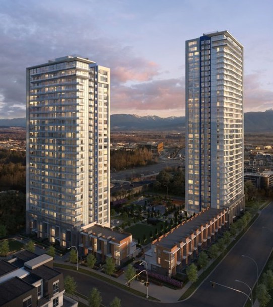 The 26 and 34 storey condo towers broke ground June 15 on 120th Street at 80th Avenue.| Rendering submitted

