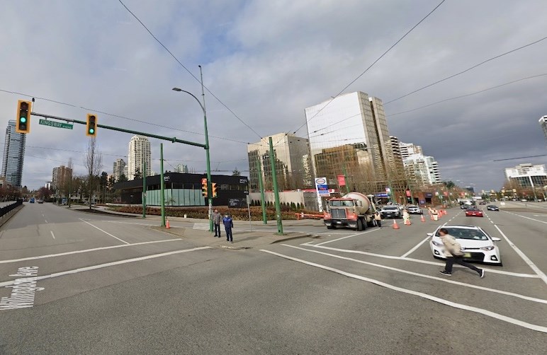 The site: A 1.8-acre land assembly in Burnaby’s Metrotown sold November 30 for more than $100 million. | Google Earth 