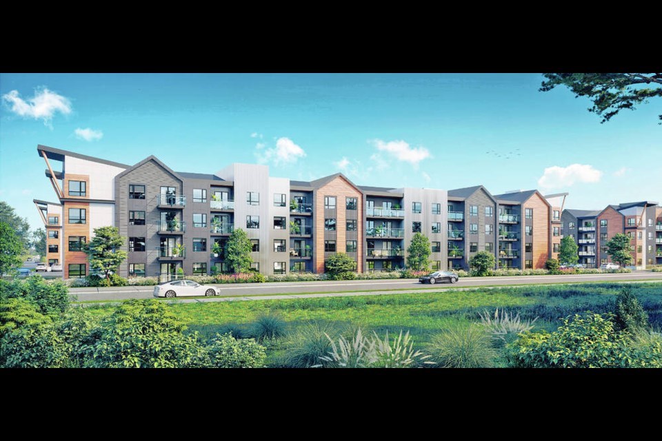 A building permit has been approved for this B.C. Housing-financed development with 213 units in three buildings in the south end of Nanaimo. | City of Nanaimo