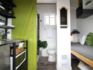 Full-size appliances fit into the small space.| Dwelltech
